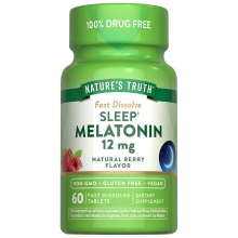 ملاتونین نیچرز تروث اصل 🇺🇸، تنظیم خواب و رفع بی‌خوابی، Nature’s Truth Melatonin