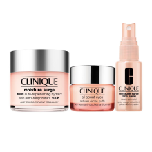پک مسافرتی آبرسان کلینیک، اصل آمریکا 🇺🇸، مناسب مراقبت از پوست در سفر, (Clinique All About Moisture Travel Set)اصلUS