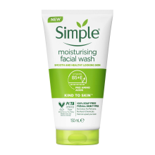 ژل شست‌وشو مویسچرایزینگ سیمپل اصل 🇬🇧، پاک‌کننده و مرطوب‌کننده صورت، Simple Moisturizing Facial Wash